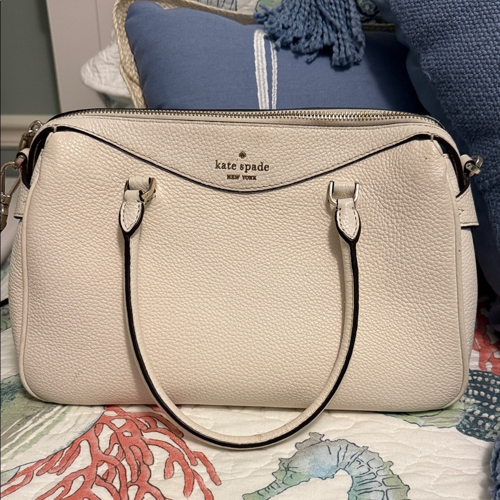 Kate Spade Ivory Satchel Bag (very gently used)